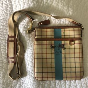 Coach Rainbow Check Purse